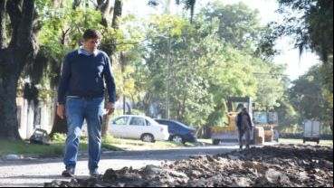 El intendente de Funes Rolvider Santacroce.