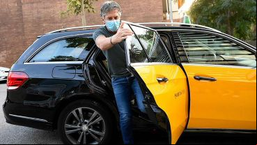 Jorge Messi se retiró de la primera reunión con Bartomeu sin hacer declaraciones