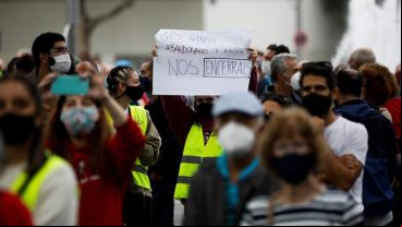 Las manifestaciones se realizaban este domingo en la capital española.