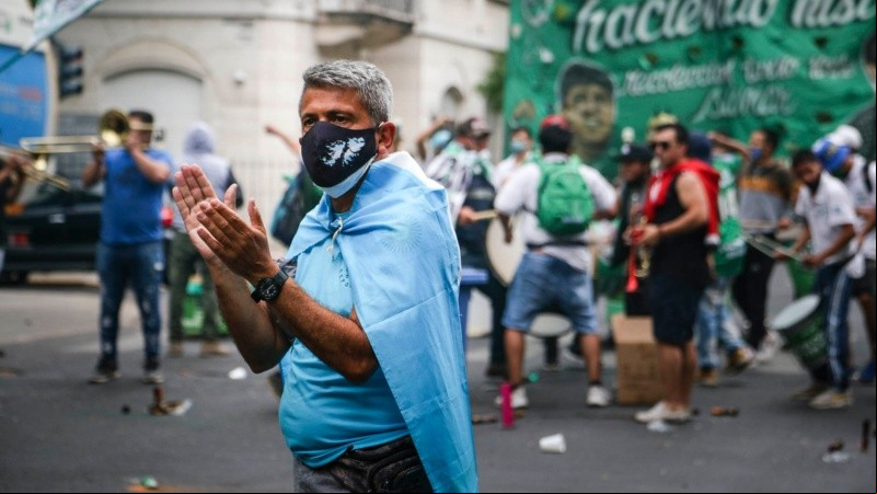 La marcha peronista por el centro de Rosario.