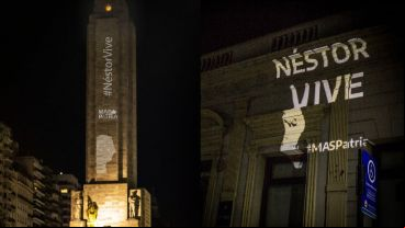 Las proyecciones esta madrugada en el Monumento y en la sede de Casa Patria Rosario.
