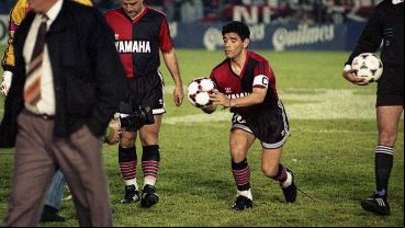 Una postal de Diego en el partido frente al Emelec. (Foto: Carlos Ronga)