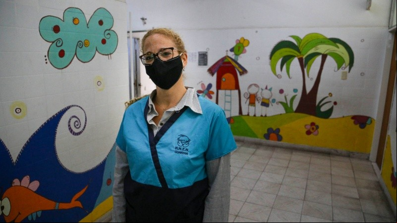 Ivana Silva, una de las médicas de gurdia del hospital.