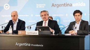 El presidente afina detalles con el gobernador bonaerense y el jefe del gobierno porteño.