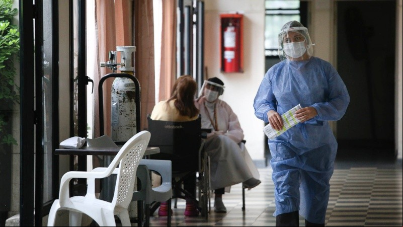 El geriátrico provincial por dentro en tiempo de pandemia. 