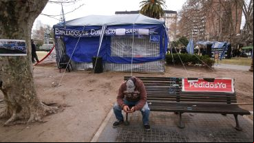 “Hoy se levanta el acampe pero la lucha continúa”, aseguró Catriel Sosa.