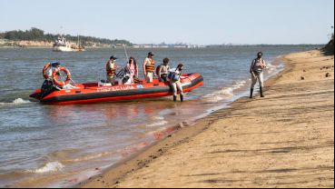 El trabajo de investigación en las islas frente a Granadero Baigorria.