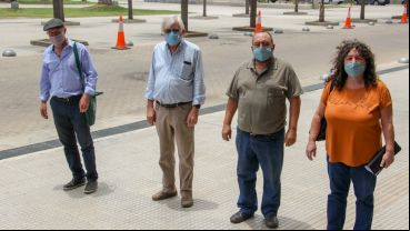 Los representantes gremiales que se reunieron en Santa Fe y rechazaron la propuesta salarial.