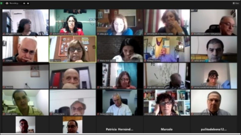 El plenario de delegados se hizo de manera virtual.