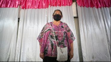 Viviana es la pastora del templo, prestó el lugar para que los chicos se reúnan.
