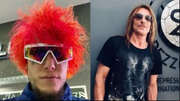 “El pajarraco con sus hijos siempre ausente", dijo Alex Caniggia sobre su padre, Claudio Paul.