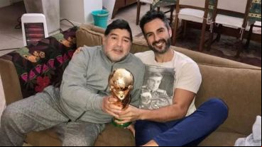 Diego Maradona y el neurocirujando Ricardo Luque