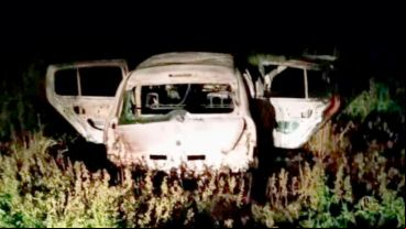 El auto quedó incinerado en su totalidad y el cuerpo estaba calcinado.