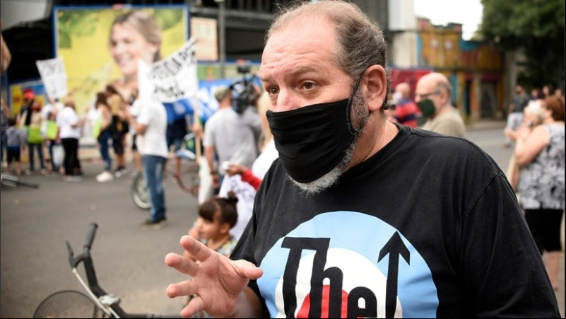 Los manifestantes recordaron al Trinche y reclamaron mayor seguridad.
