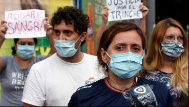Los manifestantes recordaron al Trinche y reclamaron mayor seguridad.