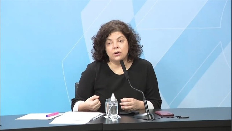 La flamante ministra habló del plan de vacunación.