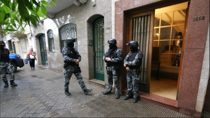 La TOE y el Organismo de Investigaciones hacían los allanamientos.
