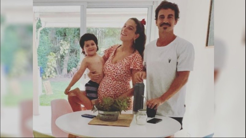 Juana Repetto, su hijo Toribio y Sebastián Graviotto.