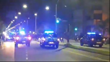Los disturbios por Avellaneda, cerca del Gigante de Arroyito