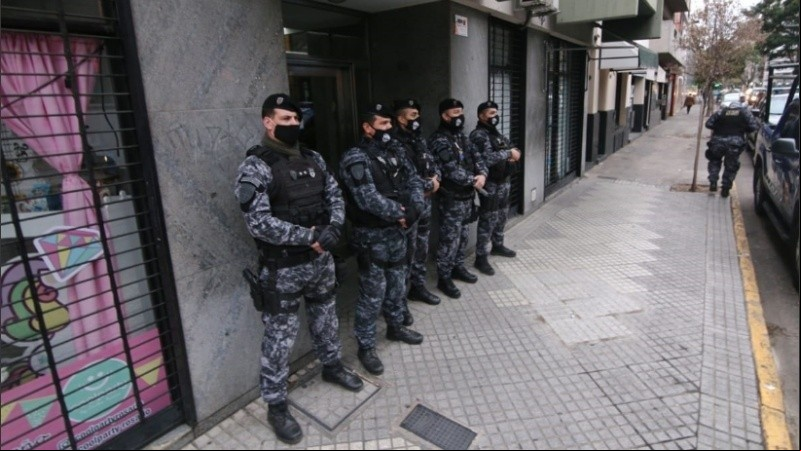 Foto de uno de los allanamientos del miércoles, del operativo “Luz de Infancia VIII”.