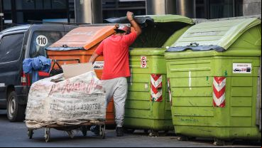 La recolección de cartón y papel es una actividad muy extendida en Rosario.