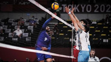 El punta francés Earvin Ngapeth, la figura del partido.