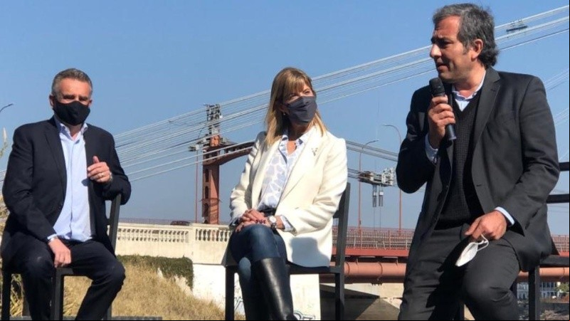 Agustín Rossi, Alejandra Rodenas y Oscar Martínez.