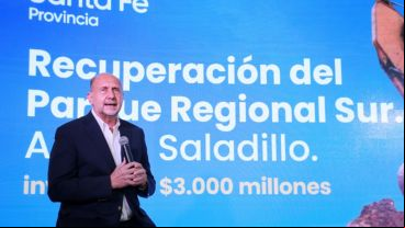 El gobernador en el anuncio de las obras de zona sur.