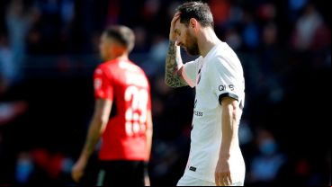 Lionel Messi en el partido de este domingo.