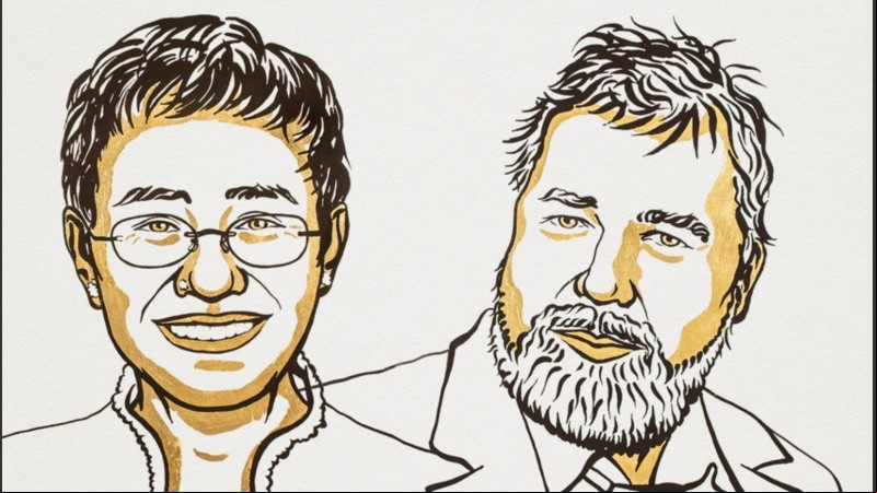 Los ganadores del premio Nobel de la Paz.