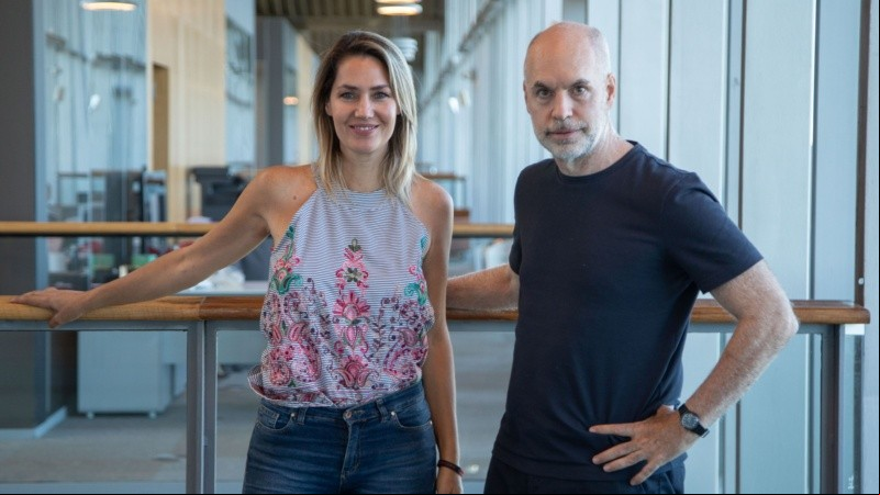 Losada en su encuentro con Rodríguez Larreta en Buenos Aires