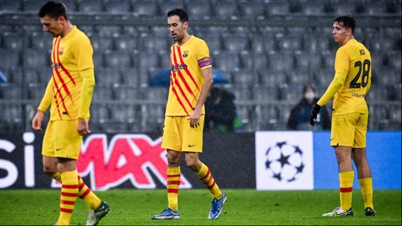 El equipo catalán fue goleado por el conjunto alemán.