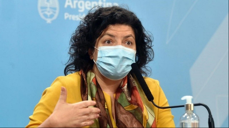 La ministra se refirió a la situación actual de coronavirus.