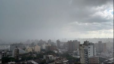 Los chaparrones llegaron finalmente este domingo.