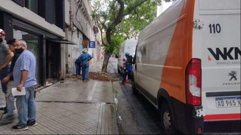 La pérdida de gas generó preocupación en el centro rosarino.