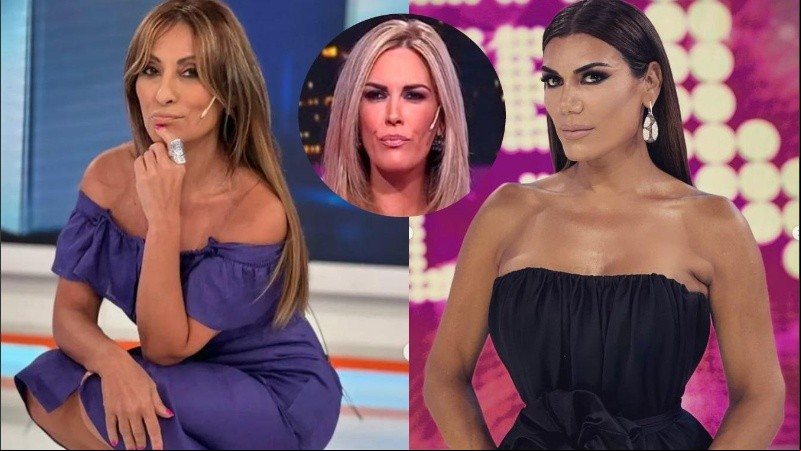 Marcela Tauro, Viviana Canosa y Flor de la V.