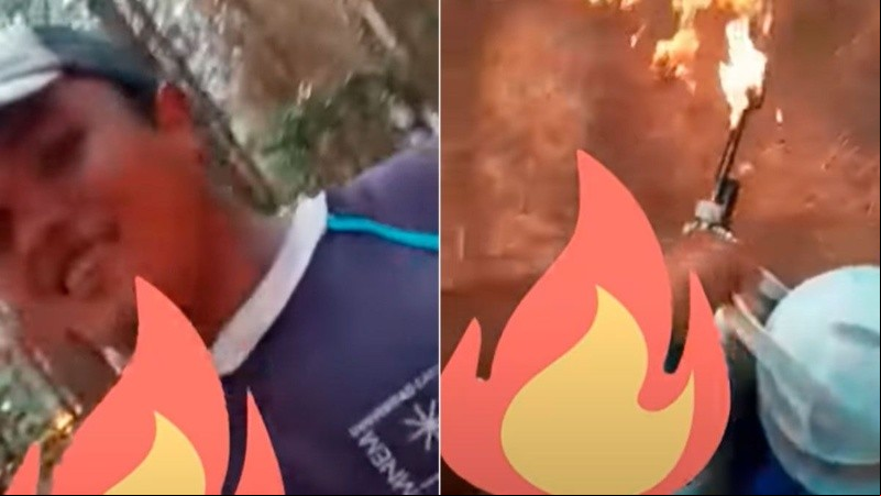El video se viralizó en las redes y los s intentar ayudar a la policía local para dar con su paradero.