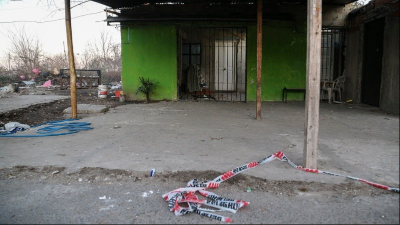 El lugar del doble crimen. 