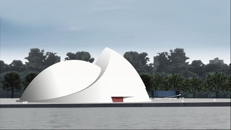 El Puerto de la Música fue diseñado por Oscar Niemeyer.