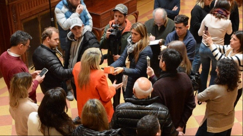 La reunión de ediles con el fiscal federal.