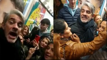 Cansado de las agresiones, Echarri respondió: “Escracheitor, gil, andá, volá flaco”.