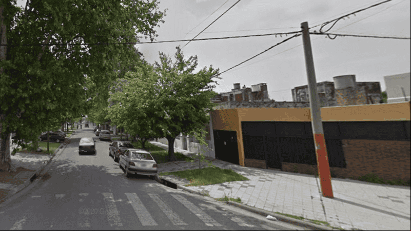 La zona de Fraga y Chubut, donde se produjo uno de los robos