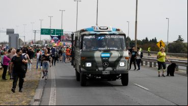 Ex combatientes y veteranos de Malvinas se hicieron presentes en la marcha.
