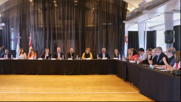 La reunión de este lunes en Rosario.