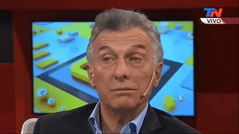 Mauricio Macri, invitado a la señal de noticias TN. 