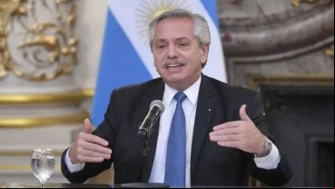 El presidente Alberto fernández.