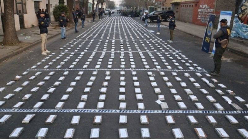 La droga incautada en Rosario tenía destino internacional.
