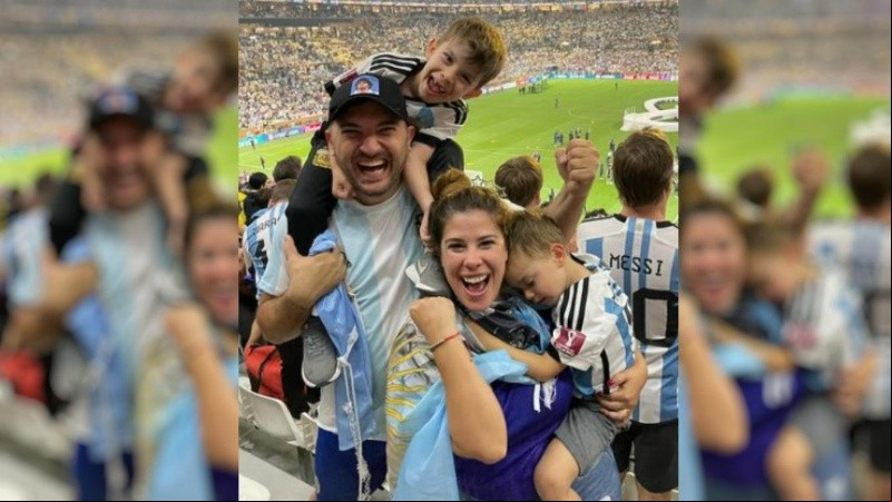 Diego Brancatelli, Cecilia Insinga y los hijos de la pareja.