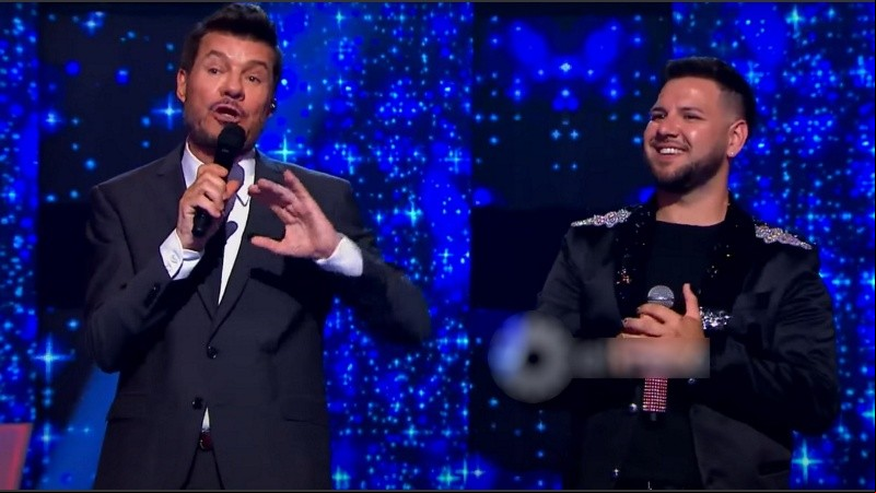 Marcelo Tinelli anuncia que Facu Martínez también es finalista.