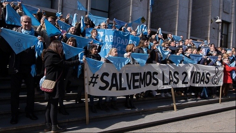 Grupos provida durante los debates que derivaron en la ley.
